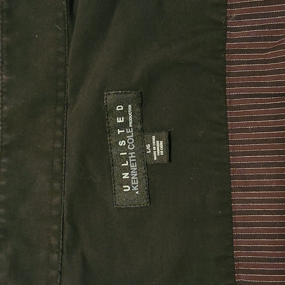 Kenneth Cole Striped Dress Shirt mens Size Large - Picture 3 of 3